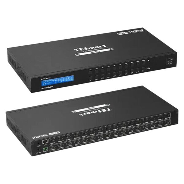 Matriz HDMI de 16 puertos 4K@30Hz compatible con HDCP1.4, Dolby AC3, DTS 5.1/7.1 con EDID